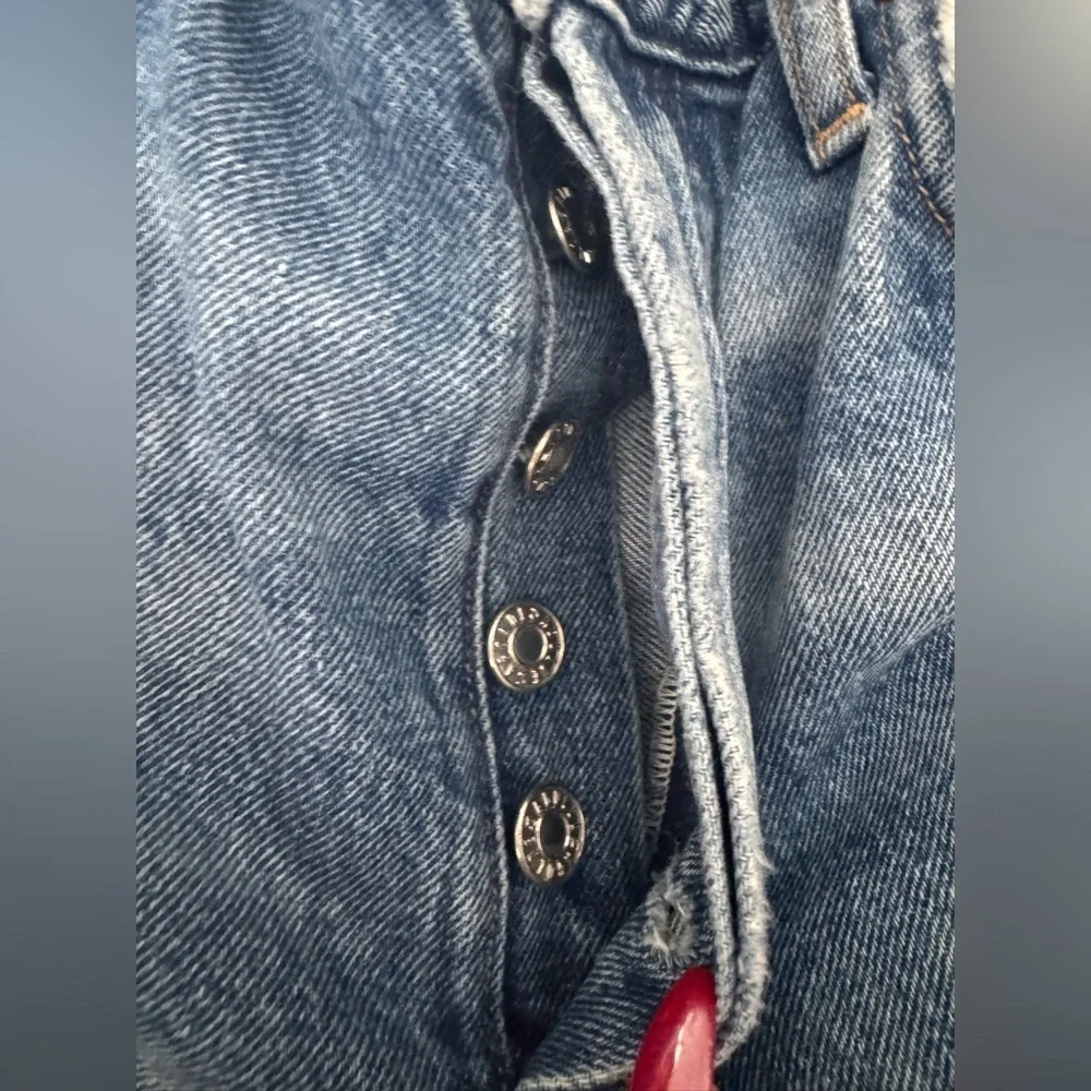 Agolde Jamie High Rise Classic Distressed Jeans in Isolation 25